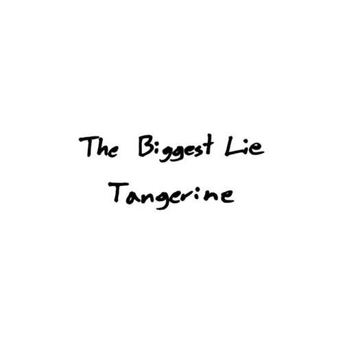 Mansions 'The Biggest Lie/Tangerine' artwork